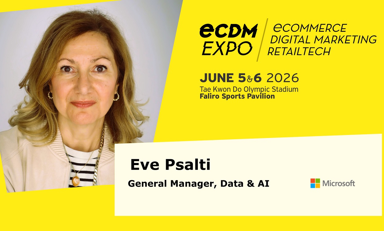 H Eve Psalti, General Manager Data & AI της Microsoft, έρχεται στην ECDM Expo SEE 2026!